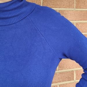 Royal blue sweater dress